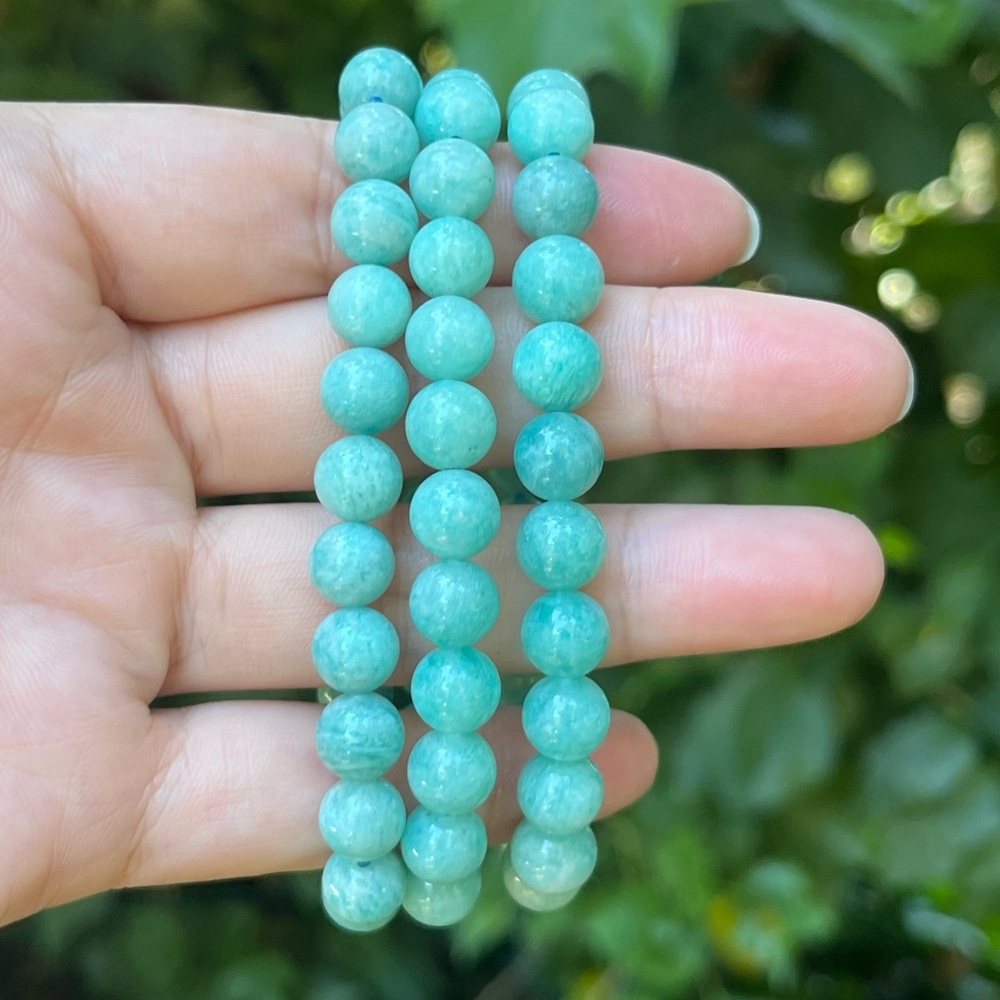 8mm stretchable Amazonite bracelet